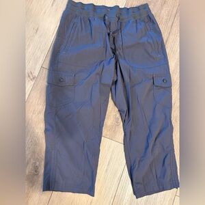 L.L. Bean Women's Cropped Pants in Dark Gray